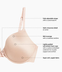 Undercover Plunge T-Shirt Bra: Chai