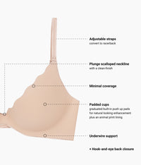 b.wow'd Push Up Bra: Au Natural