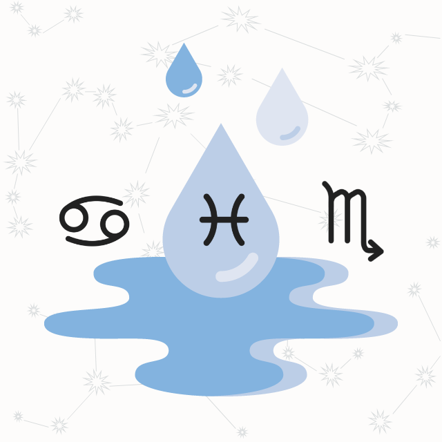 WATER SIGNS: PISCES, CANCER, SCORPIO