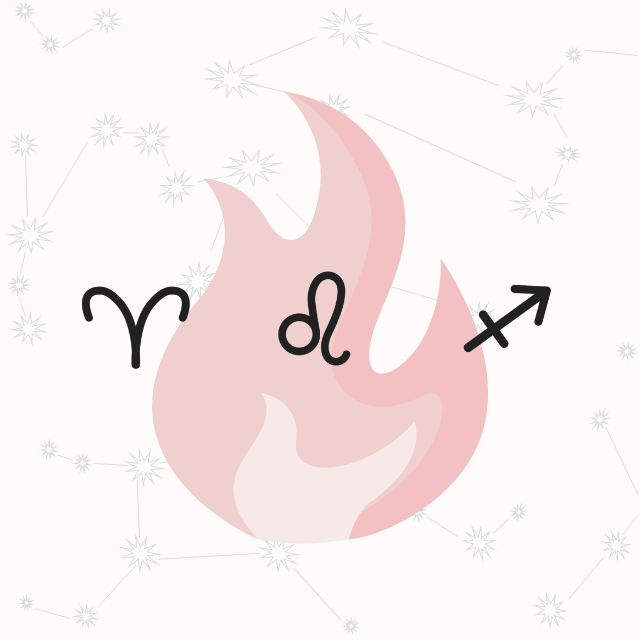 FIRE SIGNS: ARIES, LEO, SAGITTARIUS