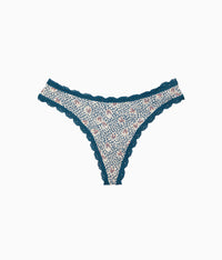 Inspired Eyelet Thong: Brushstroke